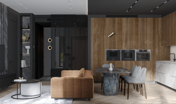 ЖК Династия - дизайнерский ремонт трёхкомнатной квартиры